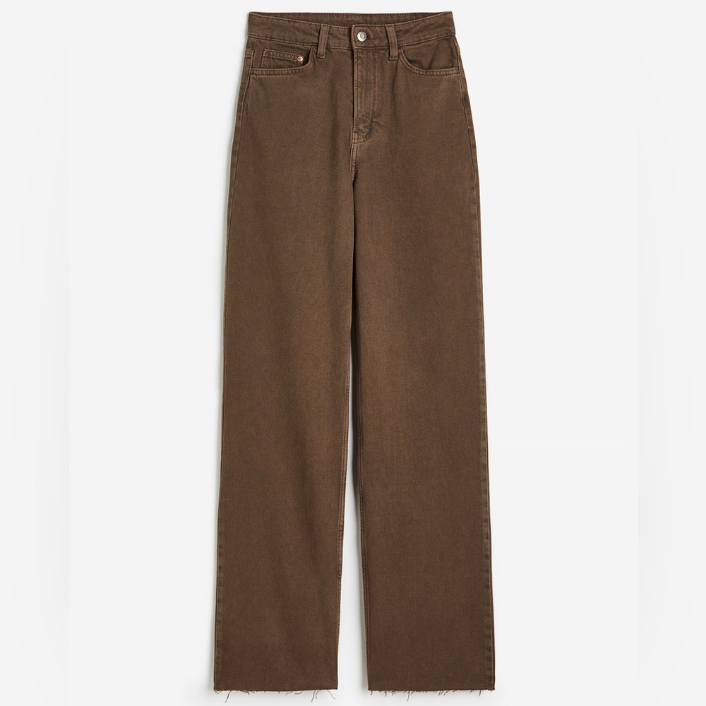 H&M 90s Baggy Low Jeans Chocolate Brown